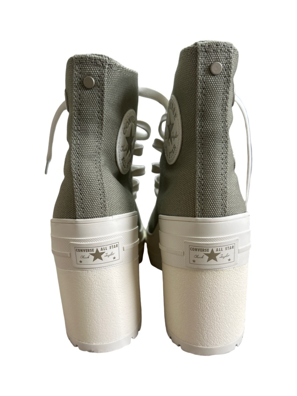 Converse Women’s Chuck Taylor All Star Chuck 70 De Luxe Heel Olive Green Sz 6.5 - Picture 4 of 7